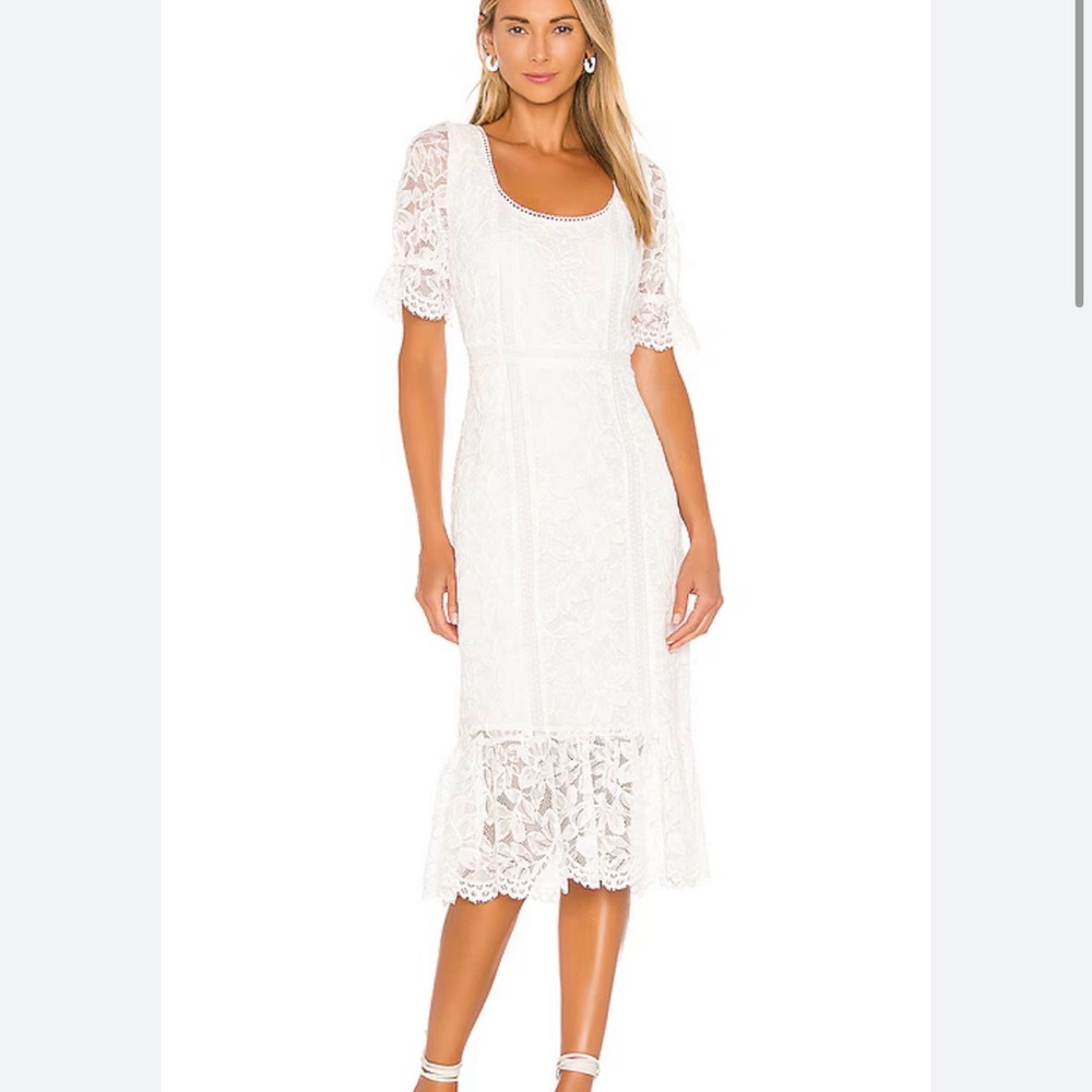 BB Dakota White Dress - Size 4 - Like New